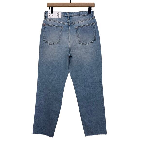 Urban Outfitters BDG Slim Straight Denim Jeans Size 28 High Waisted Distress - Picture 3 of 14